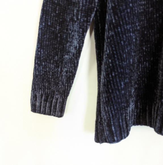 Orvis Scoop Neck Chenille Sweater XXL Navy Blue Super Soft Knit Plus Curvy - Picture 5 of 15